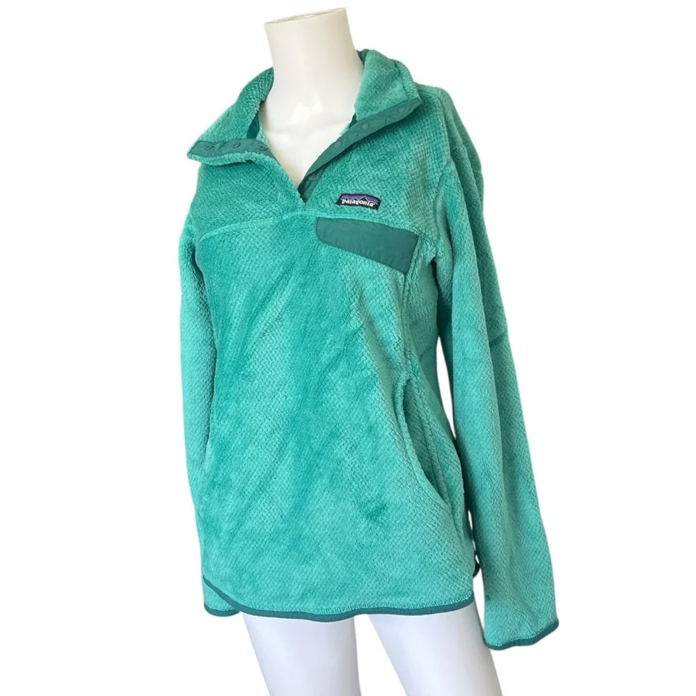 Patagonia Green Retool Snap T Pullover Sweater Womens Size Medium M